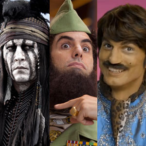 Johnny Depp, Tonto, Sacha Baron Cohen, The Dictator, Ashton Kutcher, Pop Chips Johnny Depp, Tonto, Sacha Baron Cohen, The Dictator, Ashton Kutcher, Pop Chips